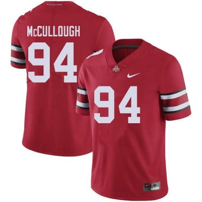 Men's Ohio State Buckeyes #94 Roen McCullough Red Nike NCAA College Football Jersey Hot AYN7344LI